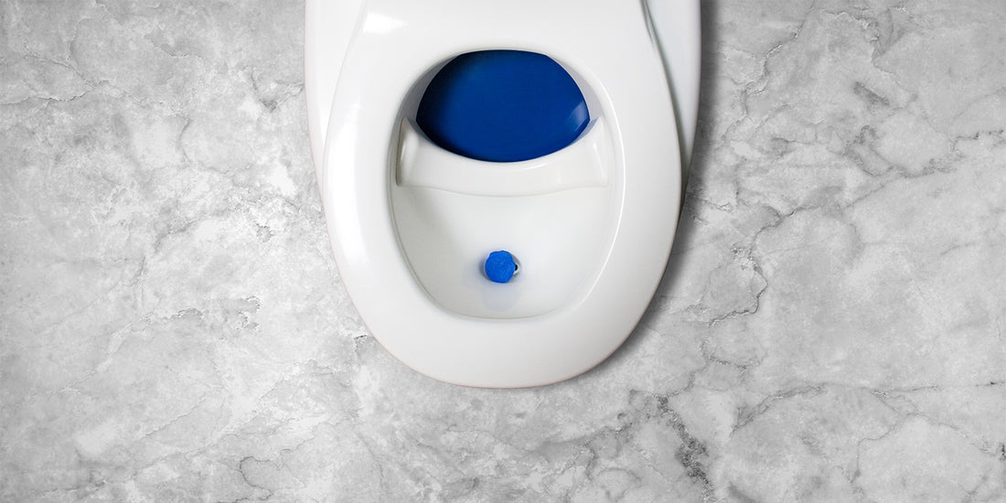 Separett Villa urine diverting toilet on marble floor