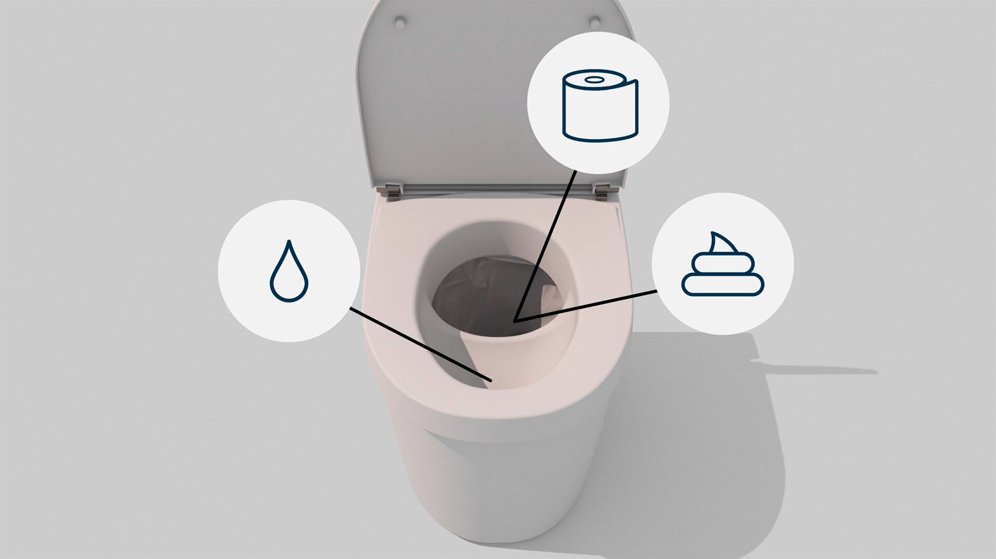 Load video: Separett Tiny with urine tube video on toilet use